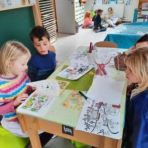 Voorlezen bij de kleuters